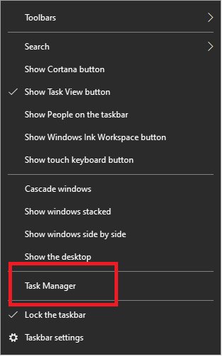 タスクバーを右クリックして、[タスクマネージャー]、[タスクマネージャー]の順に選択します。解決済み：Windows10でのカーソルの点滅