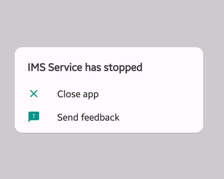 残念ながら、IMSサービスが停止した問題を修正