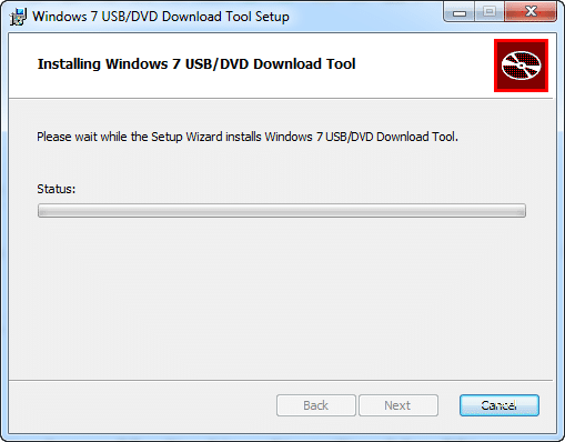 Nainštalujte Windows USB DVD Download Tool