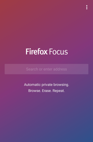 Firefoxフォーカス