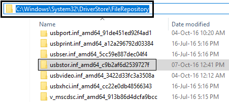 usbstor nel repository di file correggi usb non riconosciuto da errore di Windows