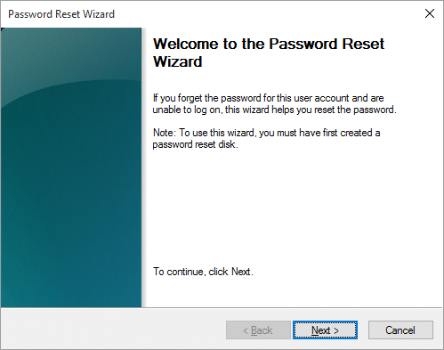 Benvenuto nella procedura guidata per la reimpostazione della password nella schermata di accesso