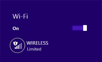 Corrigir problema de conectividade limitada WiFi