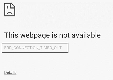 ERR_CONNECTION_TIMED_OUT Chrome xətasını düzəldin
