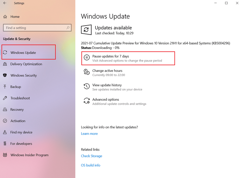 Ngaso Windows Update ing Nganyari lan Keamanan. Cara Efektif Nurunake Ping Panjenengan