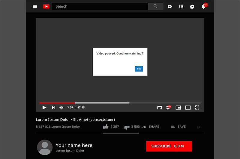 Como desativar 'Vídeo pausado Continuar assistindo' no YouTube no Chrome