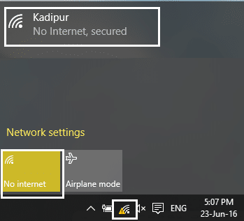 WiFi gekoppel maar geen internetverbinding toegang nie