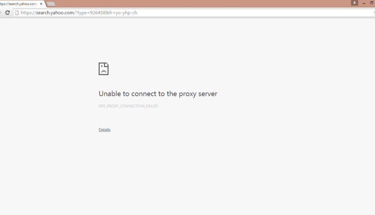 servidor proxy não está respondendo windows 10
