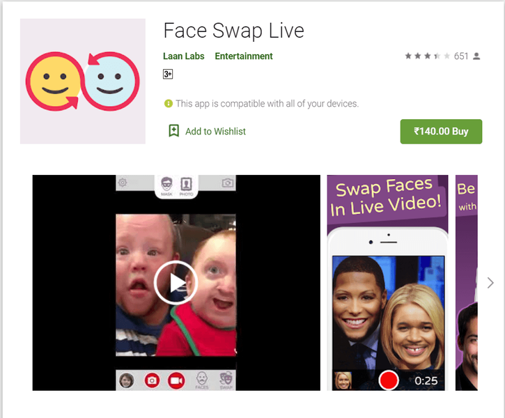 face swap live