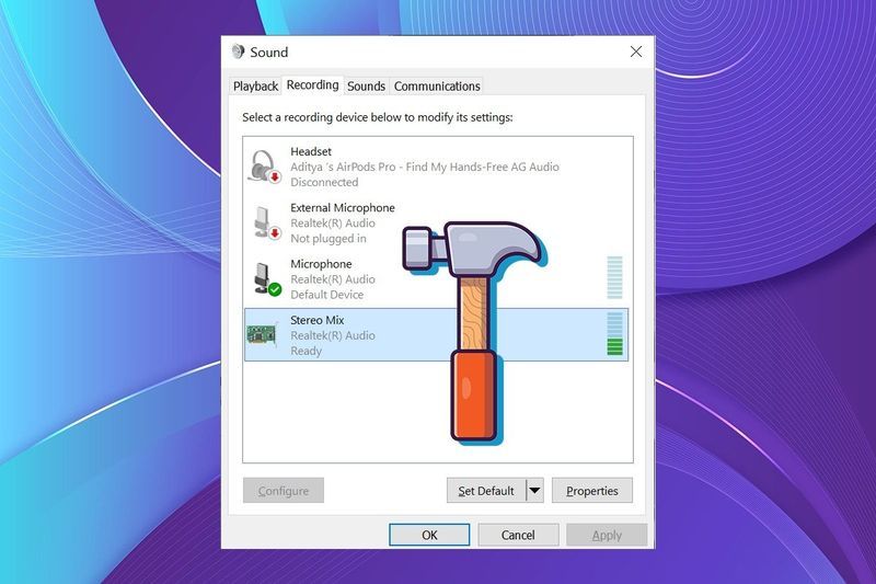 Ako opraviť Skype Stereo Mix nefunguje v systéme Windows 10