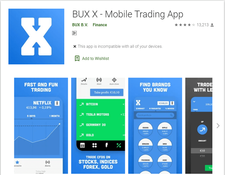 Bux X - برنامه تجارت موبایل