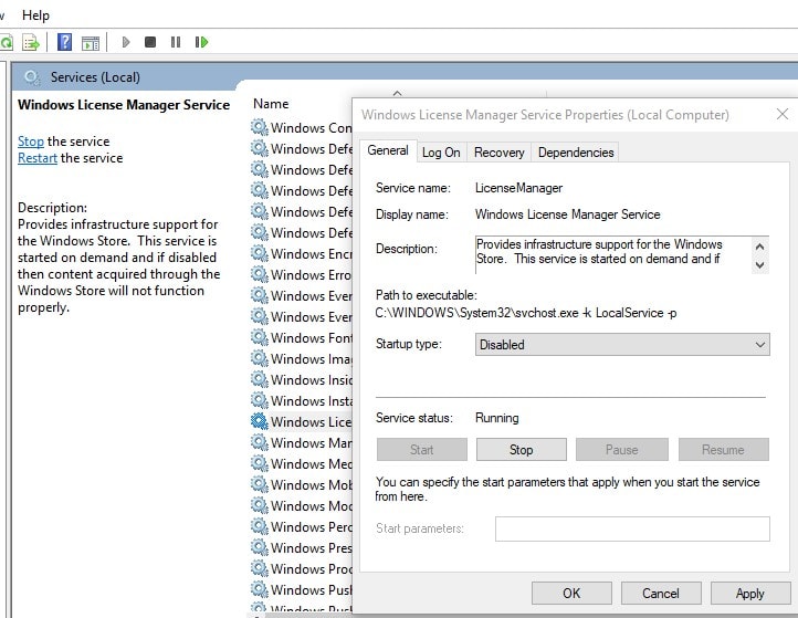 Windows Licentiebeheer-service