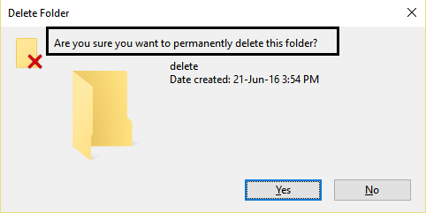 Izbrišite folder nakon korištenja unlockera