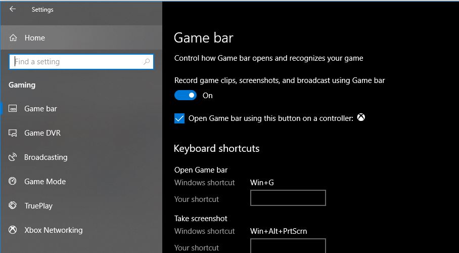 Windows 10 Oyun panelini aktivləşdirin