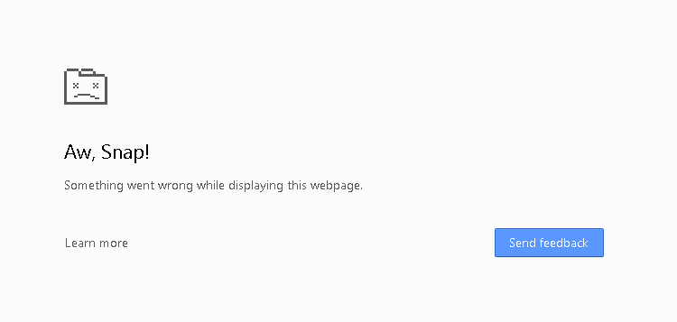 Fix Aw, Snap! Errore di Google Chrome