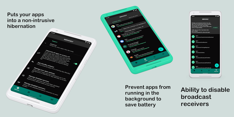 Servicely - Qhov zoo tshaj plaws roj teeb Saver Apps rau Android