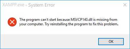 תקן MSVCP140.dll חסר ב-Windows 10