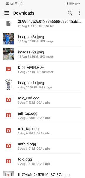 Encontre a imagem do conteúdo do seu dispositivo e toque nela | Copie uma imagem para a área de transferência no Android