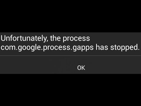 Correção Infelizmente o processo com.google.process.gapps parou de erro