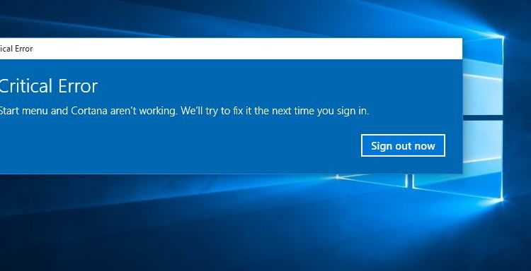 Вырашана: крытычная памылка Windows 10, ваша меню 'Пуск' не працуе ў 2022 годзе