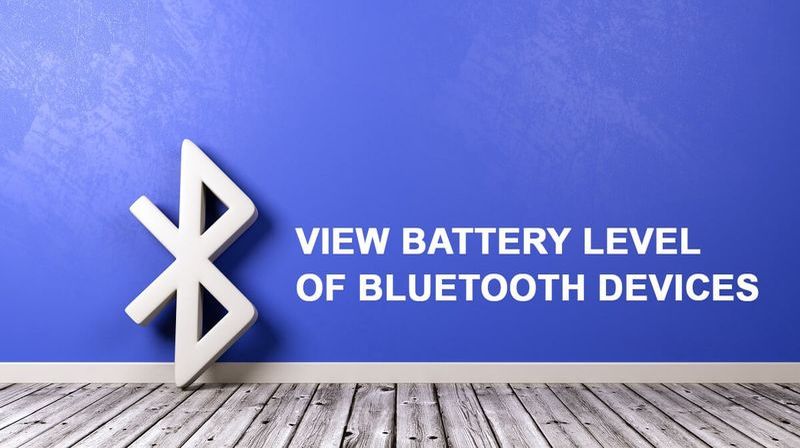 Afficher le niveau de batterie des appareils Bluetooth