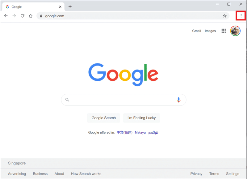 Стартувајте го Google Chrome и кликнете на иконата со три точки од горниот десен агол. Што е Google Chrome Elevation Service