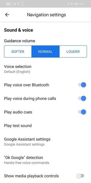 Agora, basta desativar a opção Reproduzir voz por Bluetooth