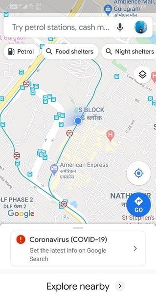 Abra o aplicativo do Google Maps