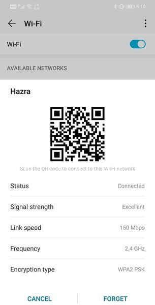 Генерирајте ја лозинката за QR кодот за вашиот Wi-Fi