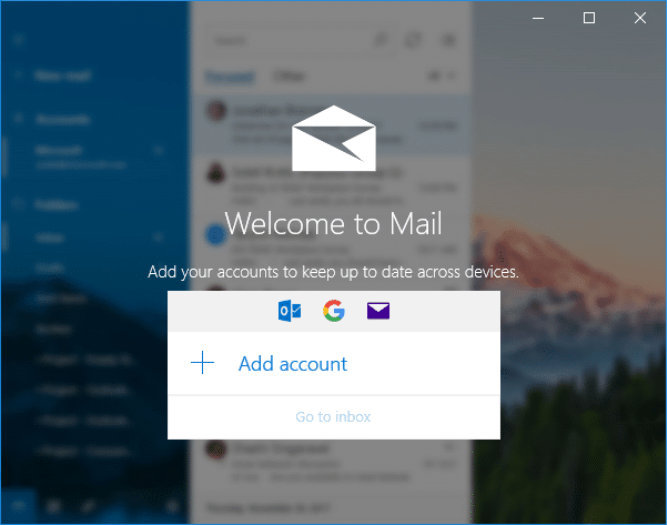 Hoe kinne jo Gmail ynstelle yn Windows 10