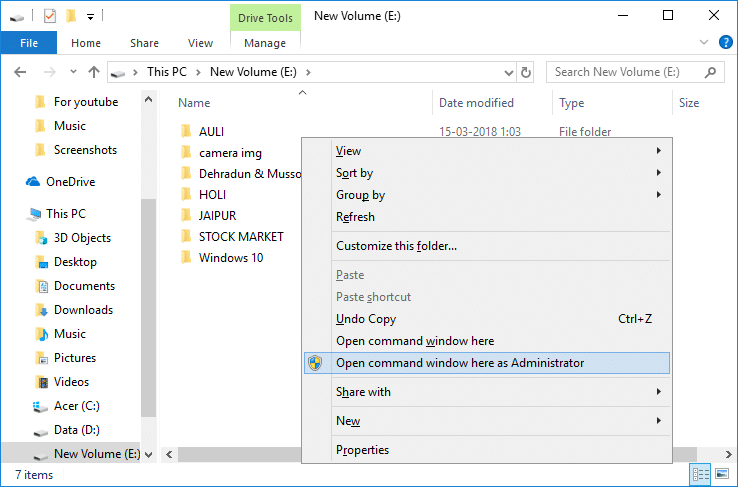 Afegiu aquí la finestra d'ordres Obre com a administrador al menú contextual de Windows 10