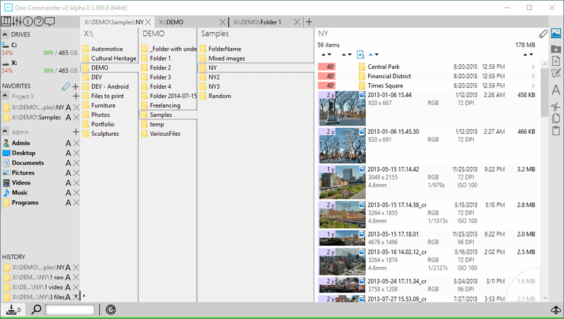 OneCommander - Melhor software gratuito de gerenciamento de arquivos para Windows 10
