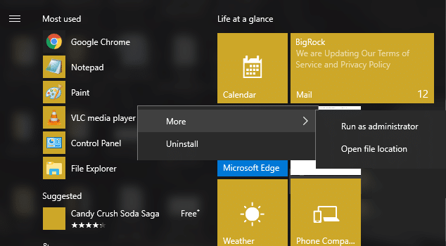 Aggiungi alla barra delle applicazioni mancante in Windows 10