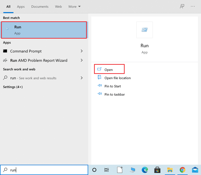Pretražite i pokrenite dijalog Pokreni iz Windows pretraživanja | Popravite Windows 10 aplikacije koje ne rade